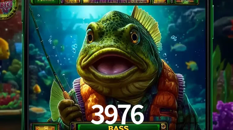 Personagem de peixe pescador do popular jogo de slot com tema de pescaria, uma das emocionantes opções de caça-níqueis para jogar e ganhar no cassino 3976.